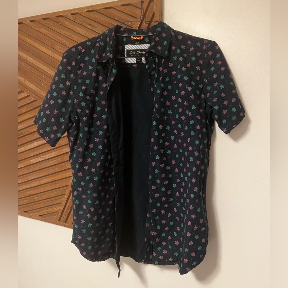 Dirty Laundry Short Sleeve Button Up Casual Shirt
